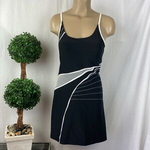 Eliza Audley Black & White Sport Athletic Sleeveless Dress XS